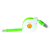 CU9292-C
	-POWER LINE 3-IN-1 RETRACTABLE CHARGING CABLE-Lime Green (Clearance Minimum 170 Units)
